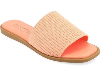 Journee Collection Prisilla Womens Sandals Peach : 6 M, Synthetic