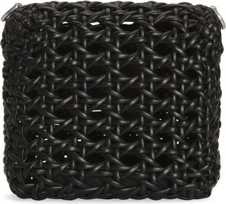 Dolce & Gabbana Hobo Bags - Woven Design Black Bag With Twist-Lock Closure And - Gr. unisize - in Schwarz - f&uuml;r Damen
