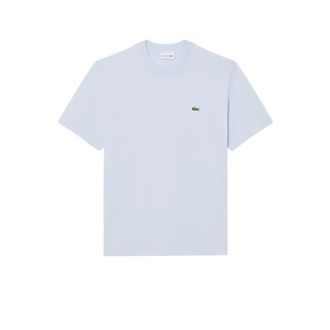 Lacoste T-Shirts, male, Blue, Size: XL Cotton T-shirt