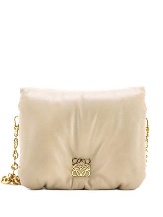 Loewe Goya Puffer Bag Leather Medium shoulder bag - Groen