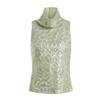 16Arlington Acari Top - Dames - Tops zonder mouwen - Groen - XS - Polyester - Tops