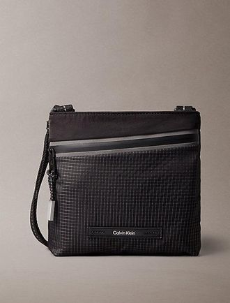 Calvin Klein Striped Utility Zip Flat Pack