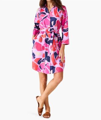 Nic+Zoe Tropic Glow Mini Dress In Pink Multi