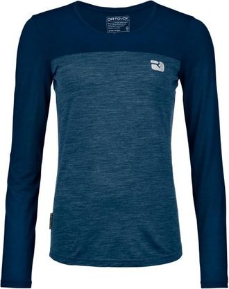 Ortovox 150 Cool Logo L/S Merinoshirt f&uuml;r Damen | blau