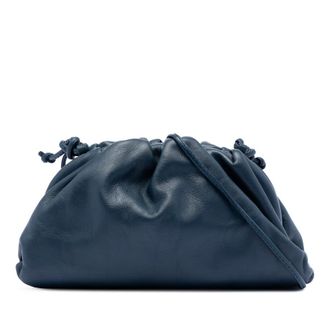 Bottega Veneta Pre-owned Bottega Veneta Lambskin The Mini Pouch Crossbody Ladies 56F49AUS05PNBSX8