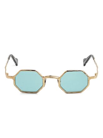 Kuboraum Z19 glasses - unisex - Metal/Acetate - 43 - Gold