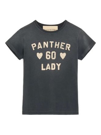 Valentino Garavani Panther Lady-print T-shirt - Grijs