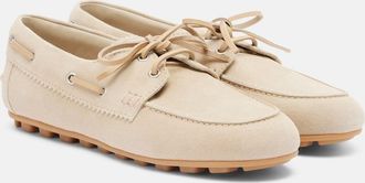 Hogan H693 suede boat shoes