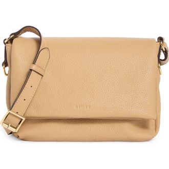 Aim&eacute;e Preston Medium Leather Crossbody Bag in Oak at Nordstrom Rack