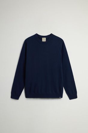 Woolrich heren Trui met ronde hals van zuiver kasjmier Blauw Grootte XXL