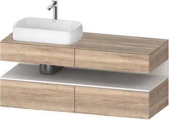 Duravit Qatego Consola Mueble Bajo Lavabo, 2 Extensiones, 2 - Duravit
