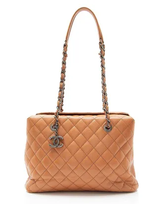 Chanel Caviar Leather City Small Shopping Tote (Authentic Pre-Loved)