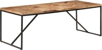 vidaXL Vidaxl - Dining Table 200x90x76 cm Solid Acacia and Mango Wood
