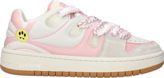 Barrow Sneakers Skate Dames Leer Wit/Roze