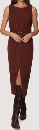 Lost + Wander Fall Enchantment Midi Dress In Chocolate