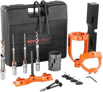 OEM Stemmvorsatz F&uuml;r Bohrmaschine, 4 Modellbohrer, Vierkantlochmei&szlig;el-set, Tischbohrer-positionierungsset, Stemm- Und Zapfenwerkzeuge Mit 5 Buchsen, F&uuml;r H