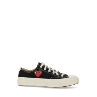 Comme Des Gar&ccedil;ons Sneakers, male, Black, Size: 9 1/2 US Chuck Taylor 70 Small Red Heart Low