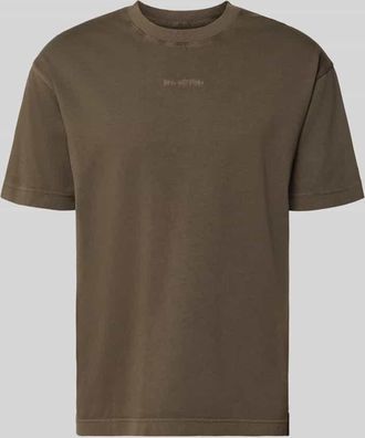 Marc O'Polo Relaxed Fit T-Shirt aus reiner Baumwolle in Dunkelbraun, Gr&ouml;&szlig;e XXXL