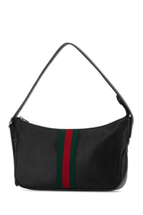 Gucci Mens Black Leather Small Lunetta Shoulder Bag Blackvrv Borse A Mano