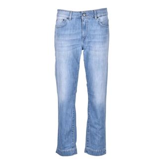 Dondup Rose Cropped Jeans - Dames - Jeans - Blauw - Maat: W31 Katoen