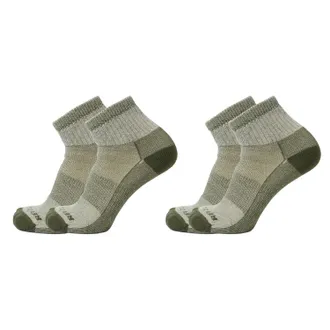 Rei Co-Op Merino Wool Lightweight Hiking Quarter Socks - 2 Pairs Green M