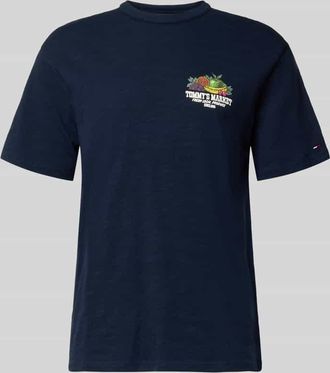 Tommy Jeans Relaxed Fit T-Shirt aus reiner Baumwolle in Marine, Gr&ouml;&szlig;e XXL
