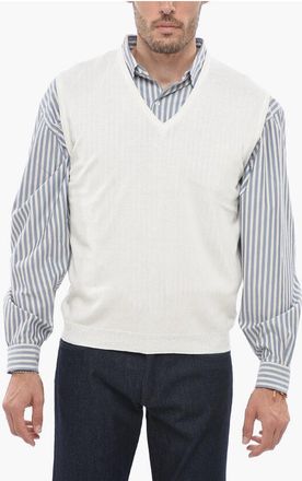 Corneliani CC BROTHERS V-Neck Sleeveless Cardigan size 50