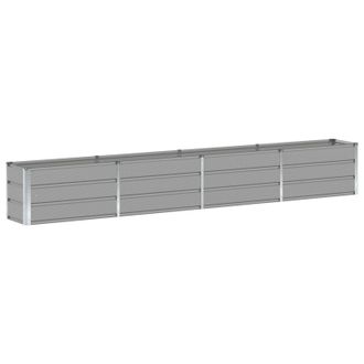 vidaXL Jardinera Gris Claro 320 X 40 X 45 Cm Acero Vidaxl