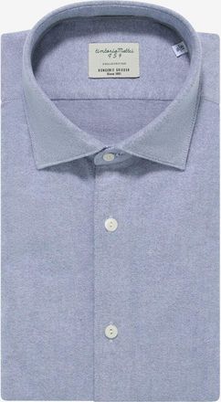 Tintoria Mattei Schmales Gestreiftes Langarm-Hemd aus Flanell