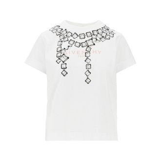 Givenchy Deconstructed Crystals print T-shirt Woman S