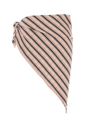 Prada Womens Embroidered Cotton Sarong Pesco Costumi Da Bagno Swimwear