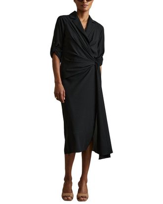 Reiss Whitney Woven Mix Dress