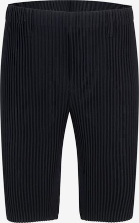 Homme Pliss&eacute; Issey Miyake Schmale Jersey-Shorts Tailored Pleats 2