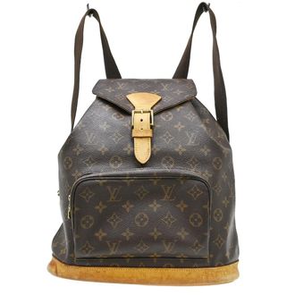 Louis Vuitton Vintage Montsouris Monogram Canvas Brown Canvas Backpack Bag (Pre-Owned)