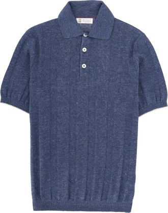 Brunello Cucinelli Brunello Cucinelli Linen Knit Polo Shirt