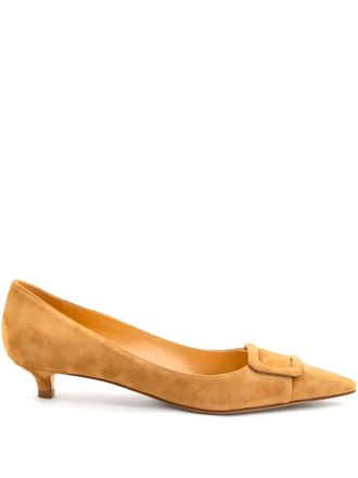 Francesco Russo Pumps con fibbia 30mm - Marrone