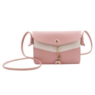 Generic LOIJMK Roof Box Bag Set Phone Crossbody Bag Shoulder Saddle Bag Women Fawn Messenger Tote Pendant Bags Organiser 25, pink, One Size