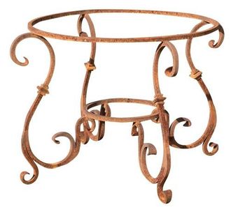 Biscottini International Pedestal De Hierro Lleno Redundo L110xpr110xh74 Cm (diam.90 Cm)
