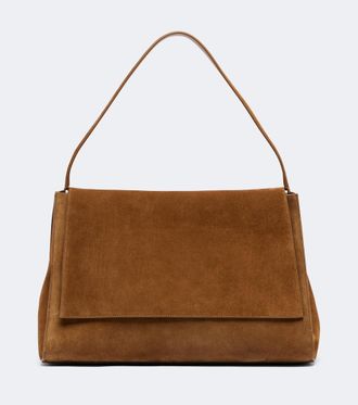 Nour Hammour Amal suede shoulder bag