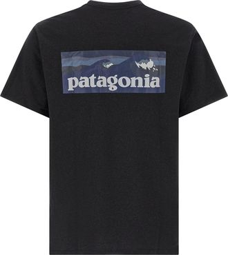 Patagonia Logo Pocket T-Shirt - Black