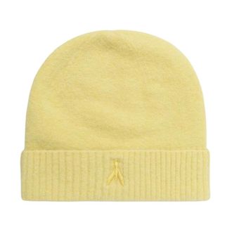 Patrizia Pepe Gebreide muts - Dames - Accessoires - Geel - Maat: ONE Size Wol