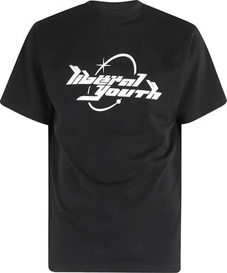 Liberal Youth Ministry Retro Style 90s LYM Shirt - Heren - T-shirts - Zwart - S - Katoen - Tops