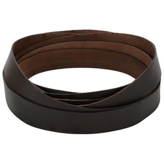 vidaXL Correa De Cuero Marr&oacute;n Oscuro 1000 X 2,5 Cm Cuero Vidaxl