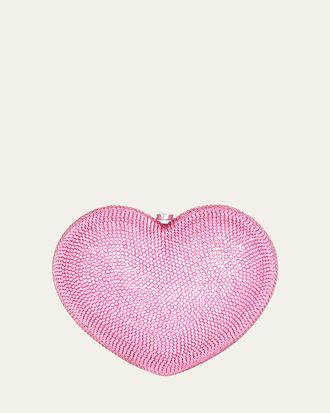 Judith Leiber LAmour Petit Coeur Crystal Minaudiere
