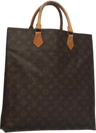 Louis Vuitton Tweedehands Canvas Louis Vuitton tassen - Dames - Vintage Shopper - Bruin - ONE Size - Leer - Vintage