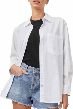 Rails Arlo Button Up Shirt In Beach White