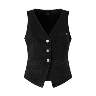 Pinko Vests, female, Black, Size: XS Gardener Vest