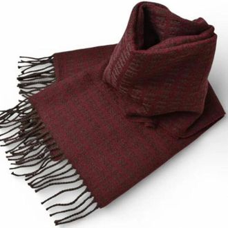 Fendi Pre-owned Wollen Sjaal - unisex - Vintage Accessoires - Rood - ONE Size - Wol - Vintage