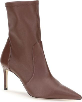 Stuart Weitzman Womens Brown Calf Leather Bos Taurus Ankle Boots