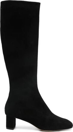 Aeyde 45mm suede boots - women - Lambskin/Leather/Calf Suede - 41 - Black